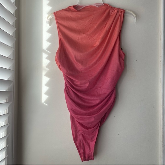 Orange Pink Ombre Bodysuit - Picture 2 of 8